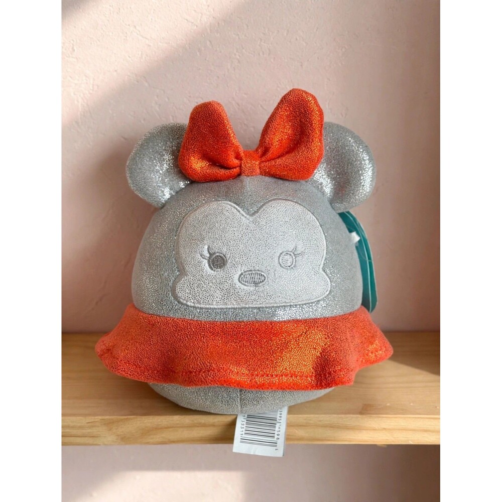 Squishmallows Disney 100 Minnie Mouse Plush 5in Silver Sparkle Glam NWT Kawaii